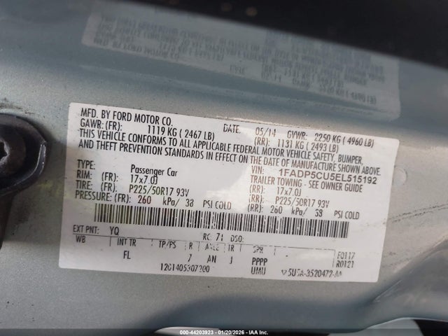 2014 FORD C-MAX ENERGI 1FADP5CU5EL515192 Photo 8
