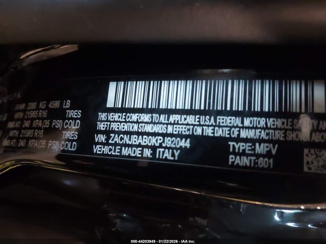 2019 JEEP RENEGADE ZACNJBAB0KPJ92044 Photo 8