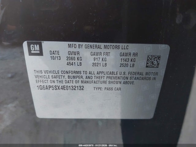 2014 CADILLAC CTS 1G6AP5SX4E0132132 Photo 8