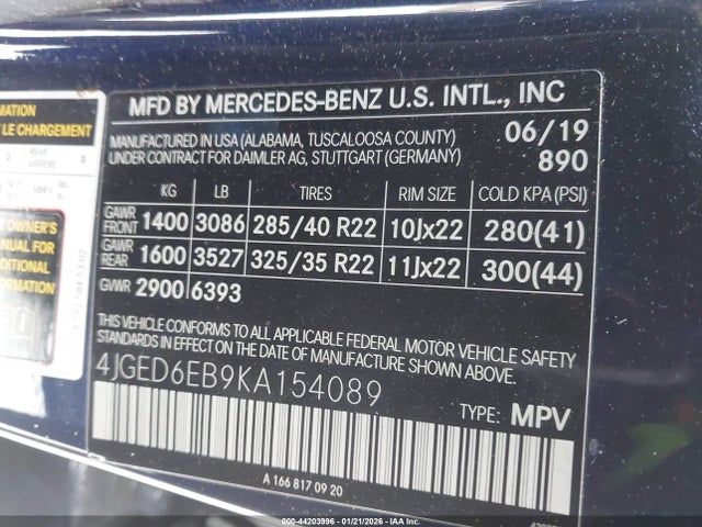 2019 MERCEDES-BENZ AMG GLE 43 COUPE 4JGED6EB9KA154089 Photo 8