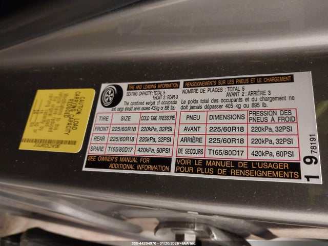 Aukcja sprzedaży 2020 Lexus Nx 300h, vin: JTJGJRDZ3L2141207, numer aukcji: 44204070