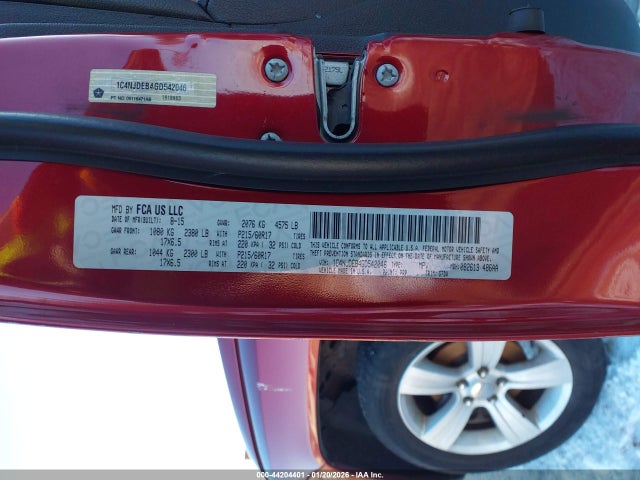 Jeep Compass Latitude 2016 1C4NJDEB4GD542046 Image 9