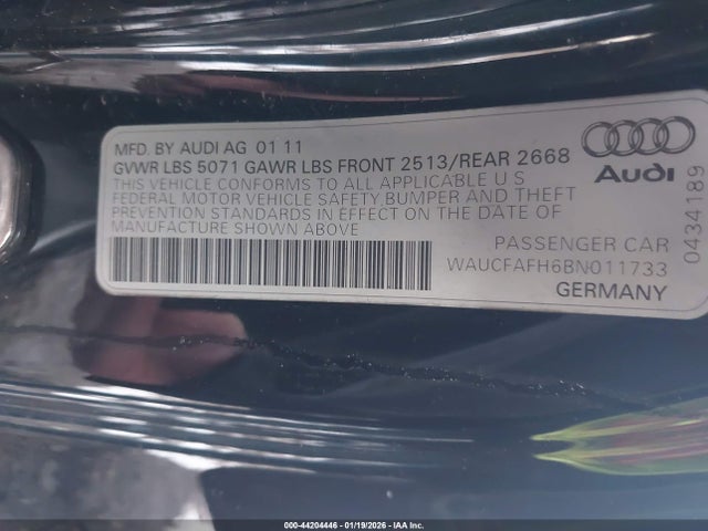 2011 AUDI A5 WAUCFAFH6BN011733 Photo 8