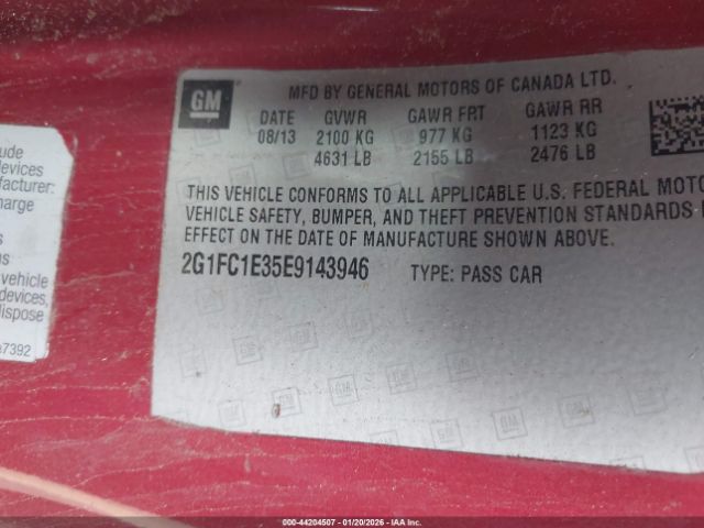 2014 CHEVROLET CAMARO 2G1FC1E35E9143946 Photo 8