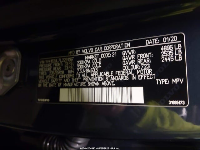 2020 VOLVO XC40 YV4162UL7L2291167 Photo 8