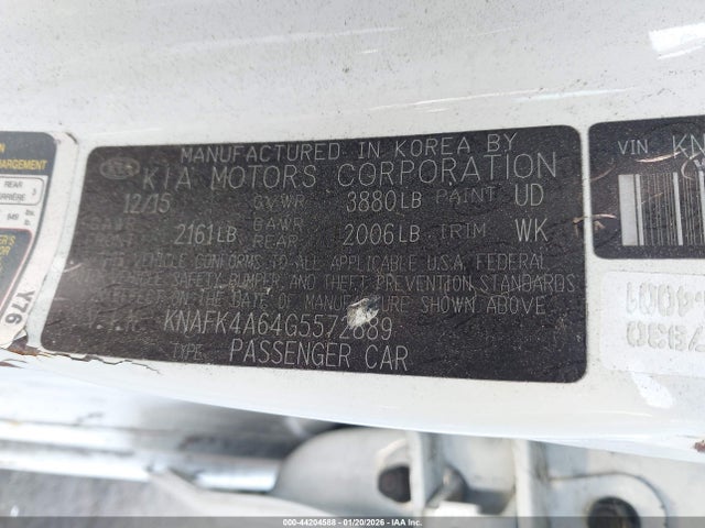 KIA FORTE LX 2016 KNAFK4A64G5572889 Image 9