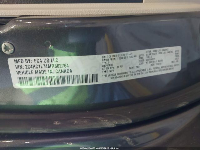 2021 CHRYSLER PACIFICA HYBRID 2C4RC1L74MR602764 Photo 8