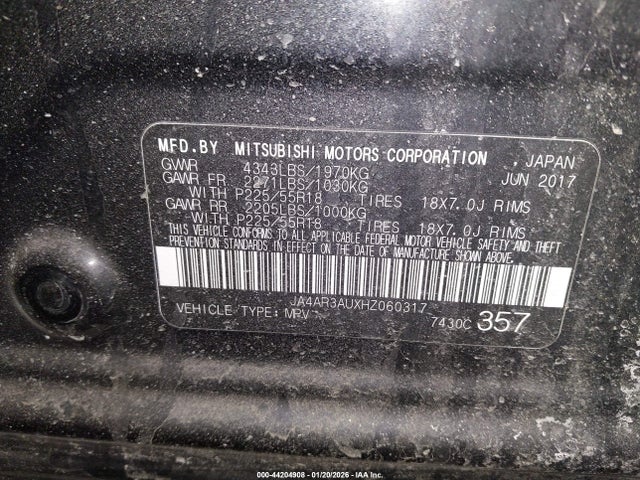 2017 MITSUBISHI OUTLANDER SPORT JA4AR3AUXHZ060317 Photo 8