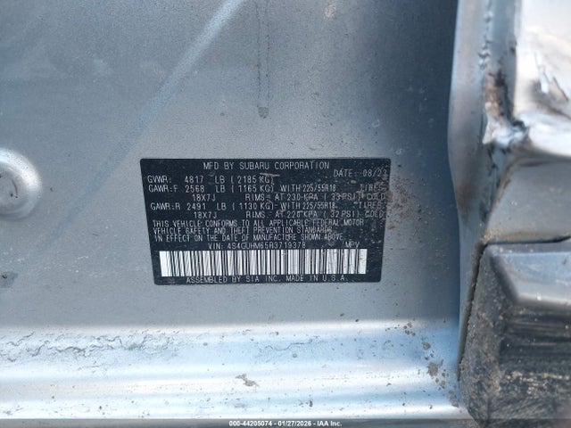 4S4GUHM65R3719378 Subaru Crosstrek Limited