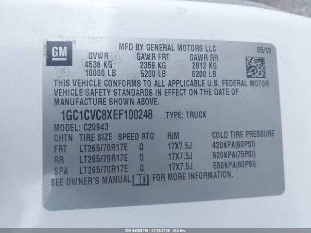 1GC1CVC8XEF100248 Chevrolet Silverado 2500hd Work Truck