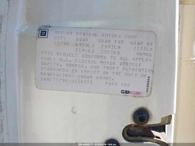 1995 CADILLAC ELDORADO 1G6ET1294SU616538 Photo 8