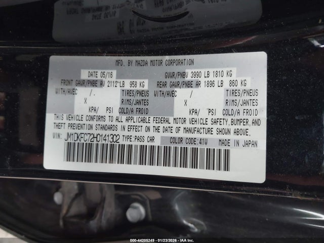 2017 MAZDA CX-3 JM1DKFC72H0141302 Photo 8