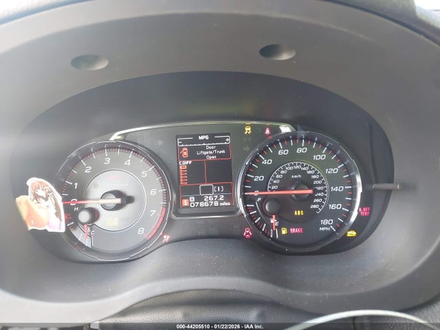 44205510 :رقم المزاد ، JF1VA2M69J9804300 vin ، 2018 Subaru Wrx Sti مزاد بيع