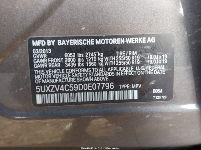 2013 BMW X5 5UXZV4C59D0E07796 Photo 8