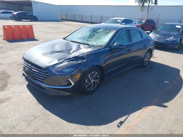 KMHL24JJ8PA057116 Hyundai Sonata Hybrid Blue
