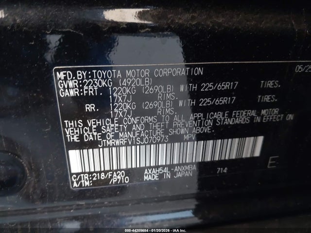 JTMRWRFV1SJ070973 Toyota Rav4 Hybrid Xle