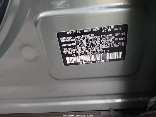 Subaru Forester 2.5i Premium 2017 JF2SJAGC4HH465312 Image 9