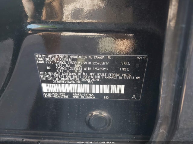 Toyota Rav4 Xle 2016 2T3WFREV9GW263286 Image 9
