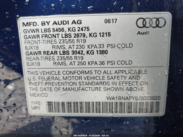 2018 AUDI Q5 WA1BNAFY5J2023920 Photo 8