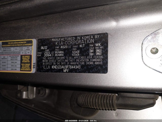 KNDJ23AU3P7844343 KIA SOUL LX