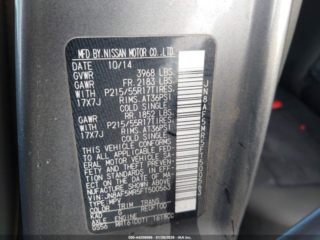 Nissan Juke Sv 2015 JN8AF5MR5FT500563 Image 9
