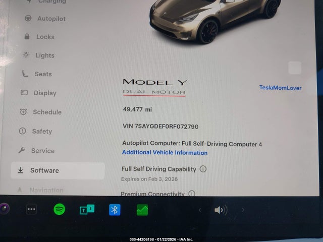 7SAYGDEF0RF072790 Tesla Model Y Performance Dual Motor All-wheel Drive