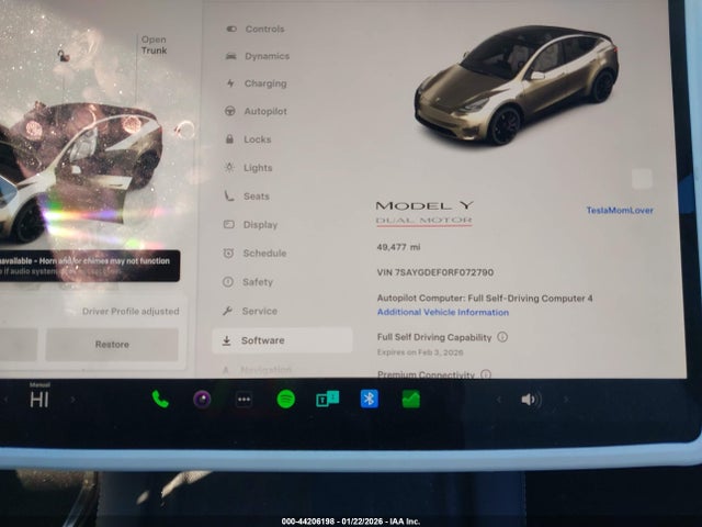 7SAYGDEF0RF072790 Tesla Model Y Performance Dual Motor All-wheel Drive