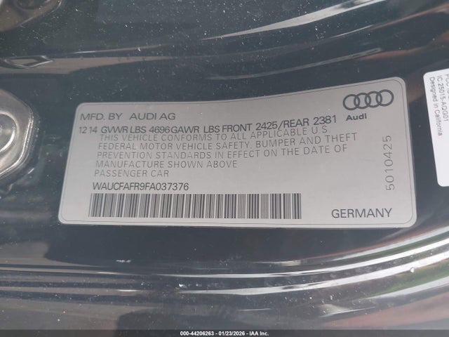 2015 AUDI A5 WAUCFAFR9FA037376 Photo 8