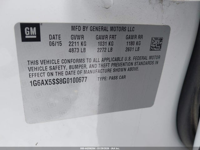 2016 CADILLAC CTS 1G6AX5SS8G0100677 Photo 8