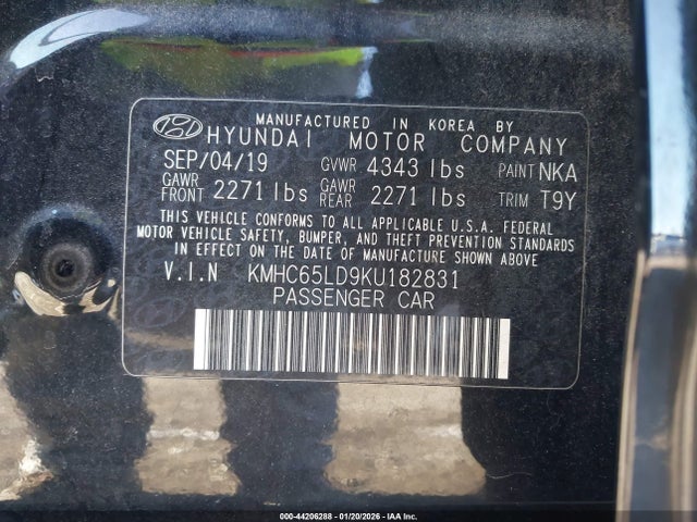 2019 HYUNDAI IONIQ PLUG-IN HYBRID KMHC65LD9KU182831 Photo 8