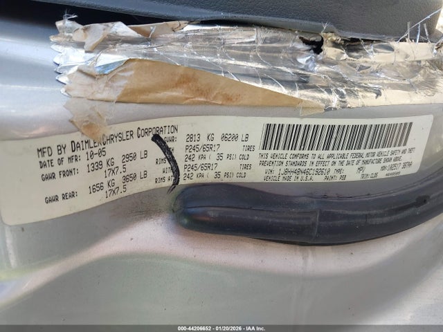 2006 JEEP COMMANDER 1J8HH48N46C192610 Photo 8