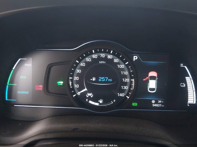 2019 Hyundai Ioniq Hybrid Sel მანქანა იყიდება აუქციონზე, vin: KMHC75LC5KU109492, აუქციონის ნომერი: 44206663