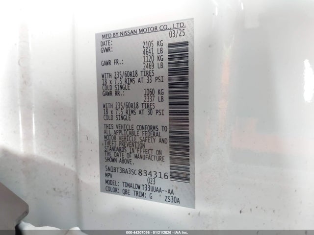 2025 NISSAN ROGUE 5N1BT3BA3SC834316 Photo 8
