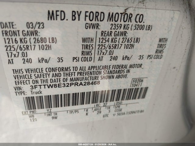 Ford Maverick Xl 2023 3FTTW8E32PRA28468 Image 26