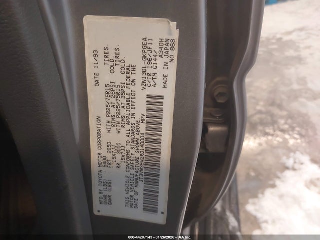 1994 TOYOTA 4RUNNER JT3VN39W2R0140004 Photo 8