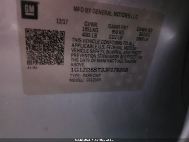 2018 CHEVROLET MALIBU 1G1ZD5ST3JF179268 Photo 8