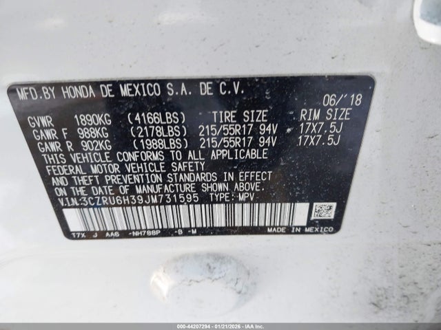 2018 HONDA HR-V 3CZRU6H39JM731595 Photo 8