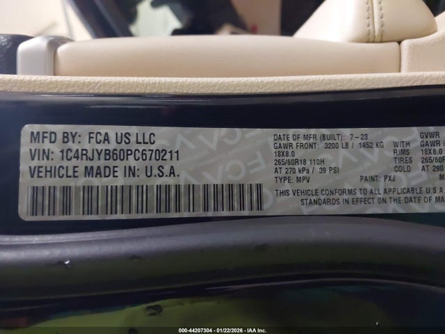 2023 JEEP GRAND CHEROKEE 4XE 1C4RJYB60PC670211 Photo 8