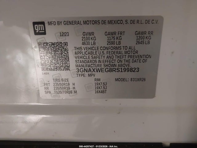 2024 CHEVROLET EQUINOX 3GNAXWEG8RS199823 Photo 8