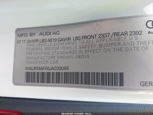 2018 AUDI A4 WAUKMAF46JA039066 Photo 8