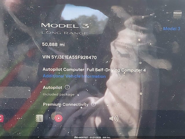 Aukcja sprzedaży 2025 Tesla Model 3 Long Range Rear-wheel Drive/standard Rear-wheel Drive, vin: 5YJ3E1EA5SF926470, numer aukcji: 44207527