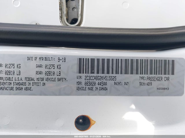 Aukcja sprzedaży 2019 Chrysler 300 300s, vin: 2C3CCABG2KH515525, numer aukcji: 44207605
