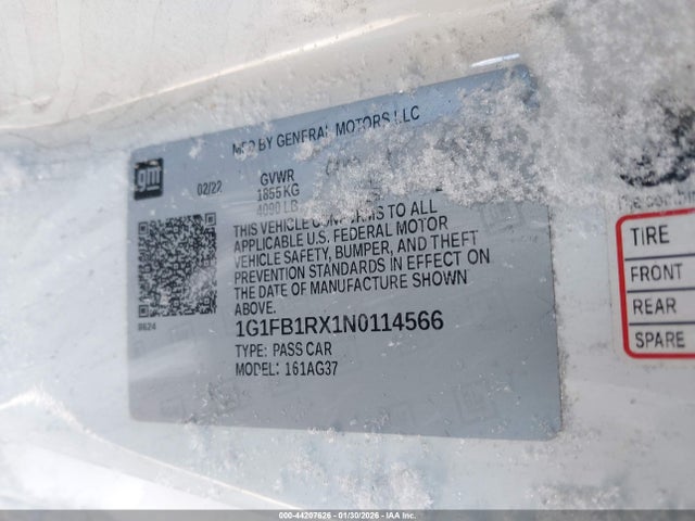 2022 CHEVROLET CAMARO 1G1FB1RX1N0114566 Photo 8