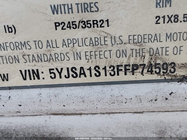 2015 TESLA MODEL S 5YJSA1S13FFP74593 Photo 8