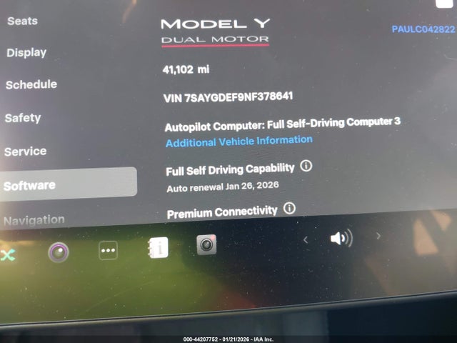2022 TESLA MODEL Y 7SAYGDEF9NF378641 Photo 6