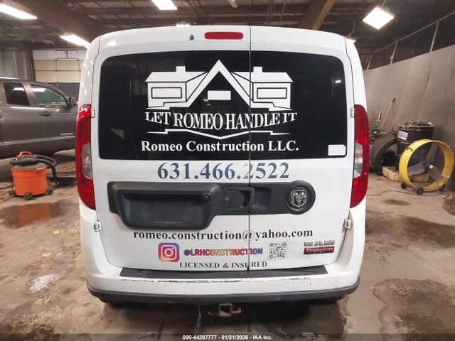 Продажа на аукционе авто 2015 Ram Promaster City Tradesman Slt, vin: ZFBERFBT8F6A86580, номер лота: 44207777