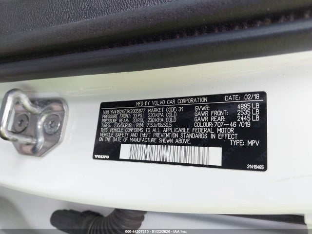 2019 VOLVO XC40 YV4162XZ3K2005877 Photo 8