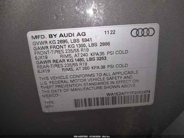 2023 AUDI Q5 WA1E2AFY7P2062474 Photo 8