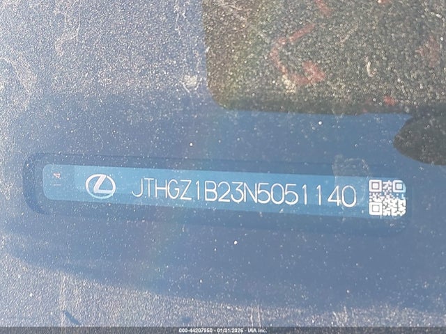 Aukcja sprzedaży 2022 Lexus Is 350 F Sport, vin: JTHGZ1B23N5051140, numer aukcji: 44207950