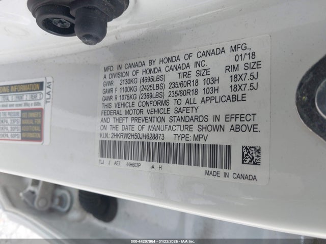 2HKRW2H50JH628873 Honda CR-V EX